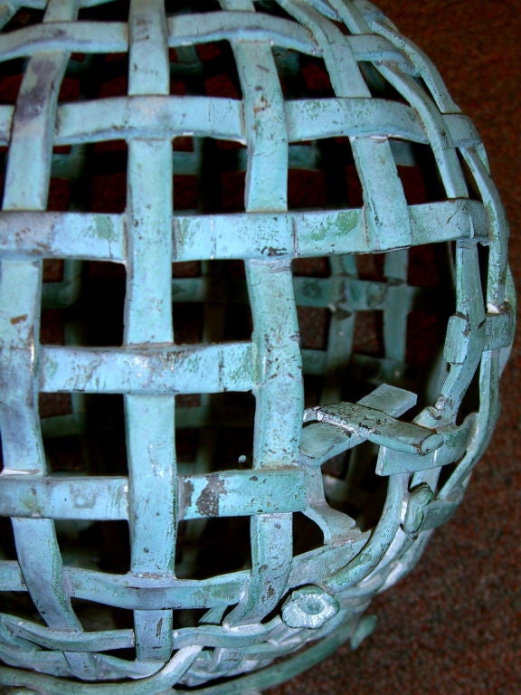 Unknown Early 20th Century Wonderful Whimsical Bronze Bird Feeder