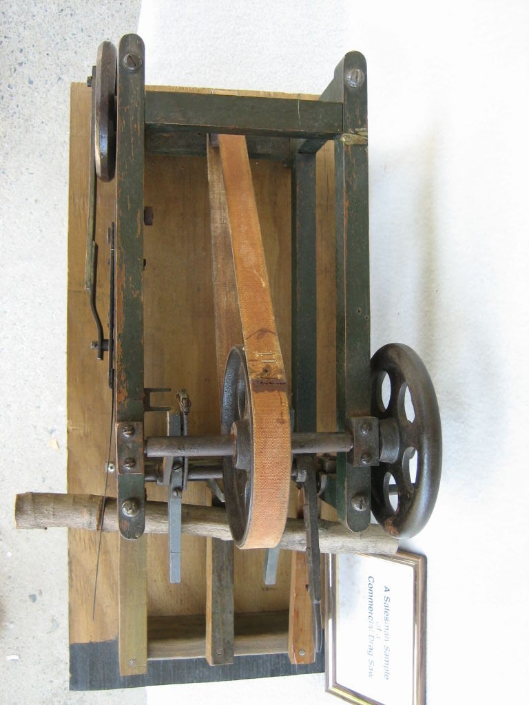 Wood 19th  Century or early 20th Century  Drag Saw Salesman Sample