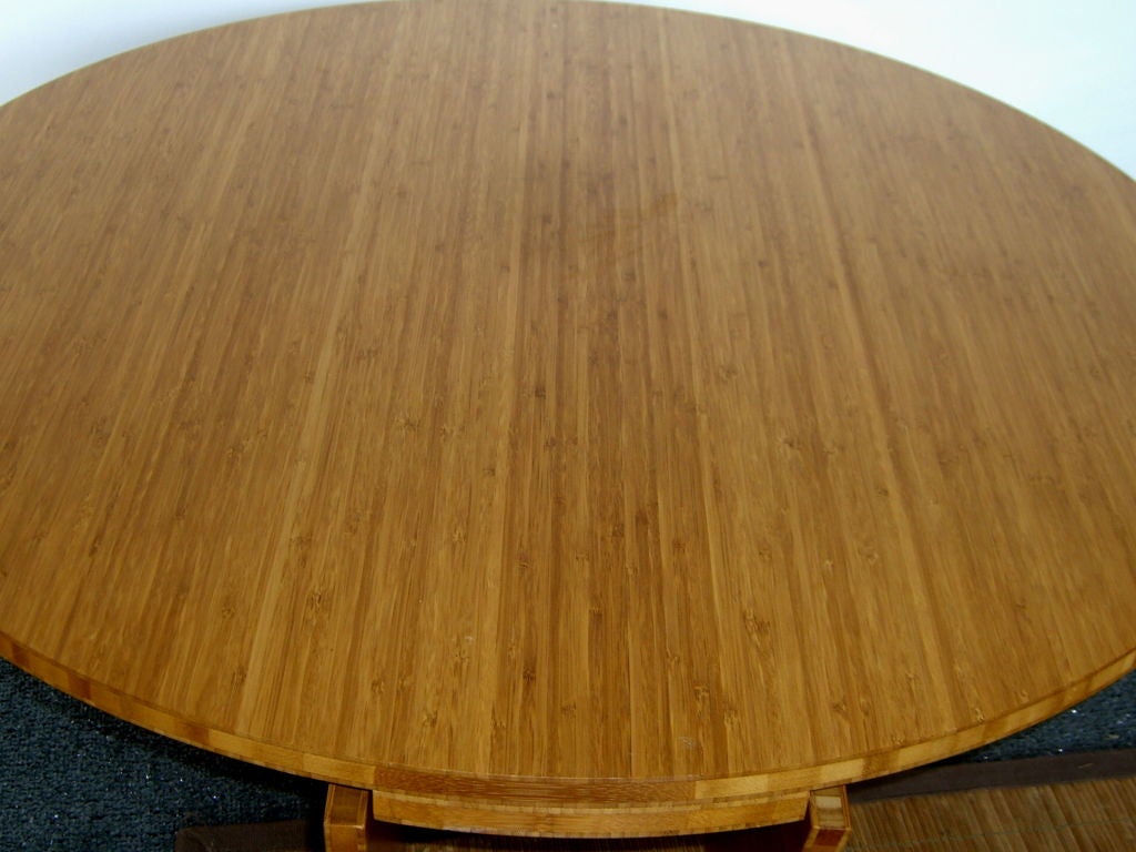 Unique and unusual laminated bamboo Japanese puzzle table at 1stDibs