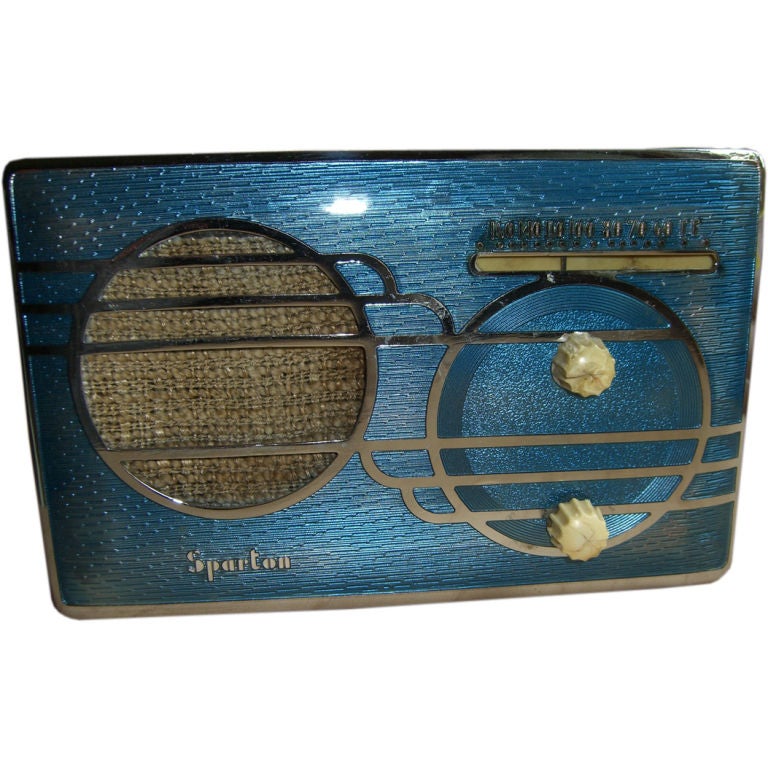 Extremely rare original condition Sparton Cloisonne radio works