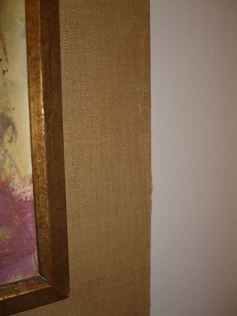 Nice heavy impasto floral illegibly signed dibble gallery label 1