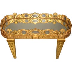 Early  19th Century French Gilt Bronze Plateau Table