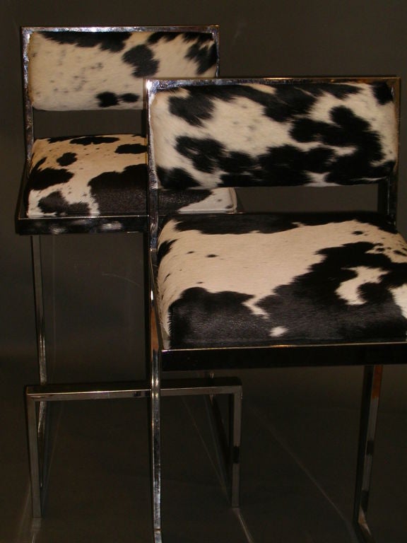 cowhide barstools