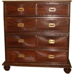 19th Century Anglo-Indian Chest of Drawers / Secretaire