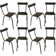 SET OF 8 BISTRO CHAIRS