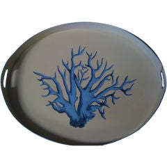 blue coral butler tray