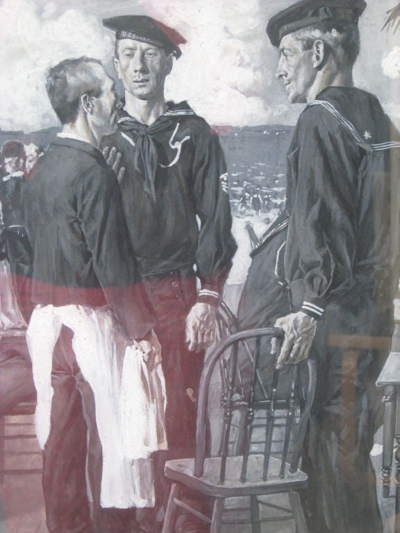 Pintura original en acuarela para Century Magazine por E.Hering 1