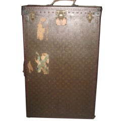 Vintage Louis Vuitton Miniature Steamer Trunk 3