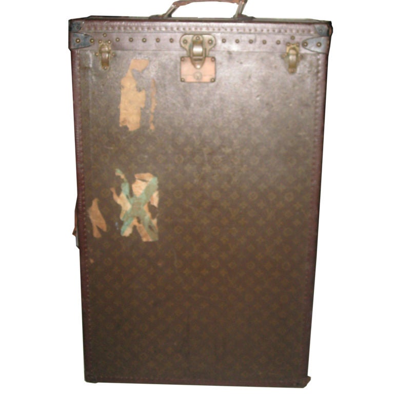 Vintage Louis Vuitton Miniature Steamer Trunk