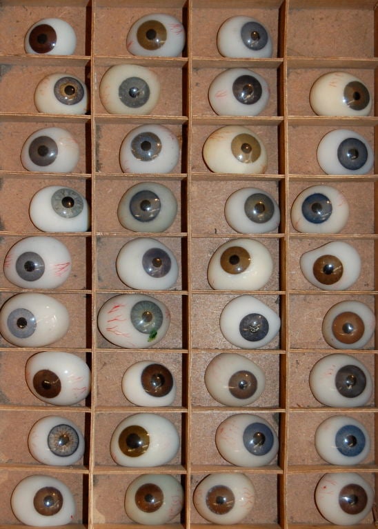 American Box of Prosthetic Eyes