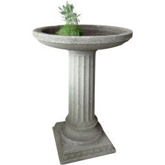 Antique NEOCLASSICAL STYLE BIRD BATH, c. 1920s