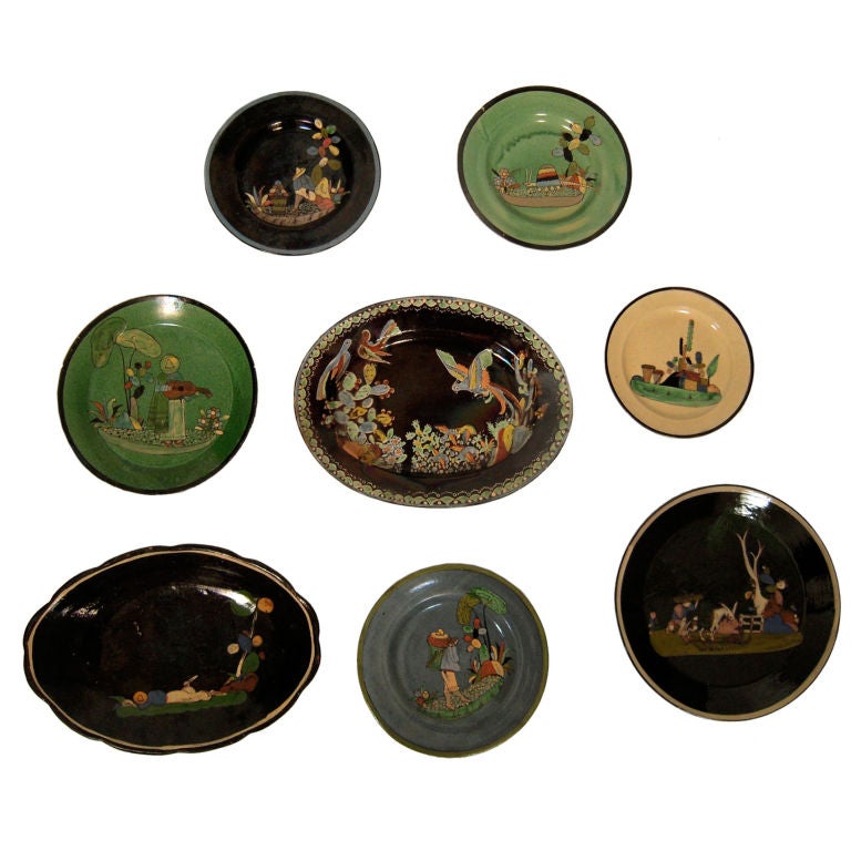 COLLECTION OF VINTAGE MEXICAN 'TURISTA' POTTERY