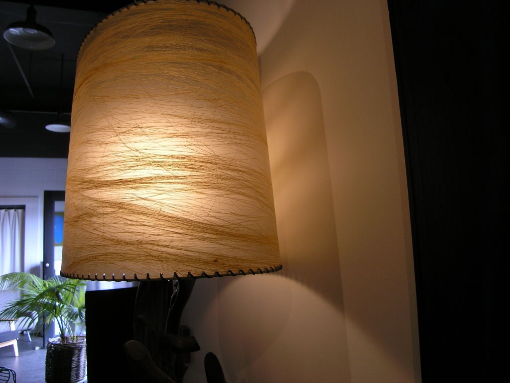 Spectacular 1950's Large Driftwood Table Lamp