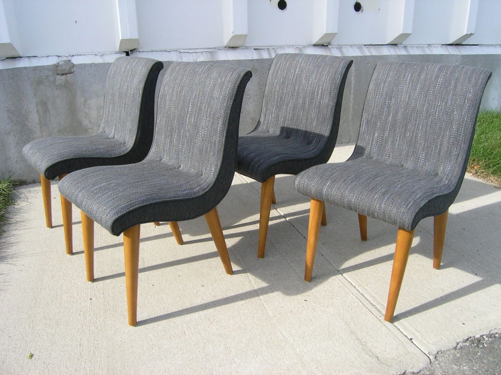 Set of Four Chairs by Russel Wright for Conant Ball 4