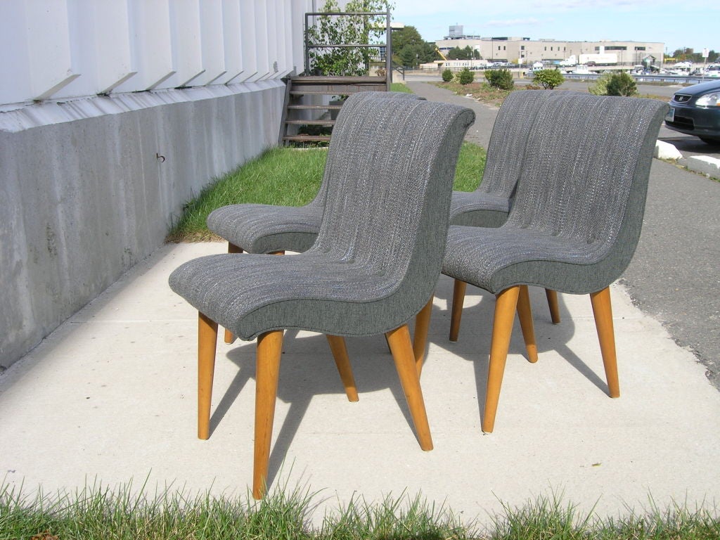 Set of Four Chairs by Russel Wright for Conant Ball 1