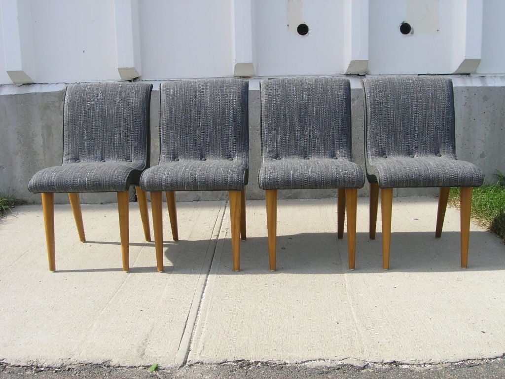 Set of Four Chairs by Russel Wright for Conant Ball In Excellent Condition In Dorchester, MA