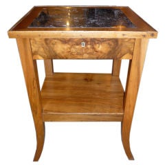 Marble top side table