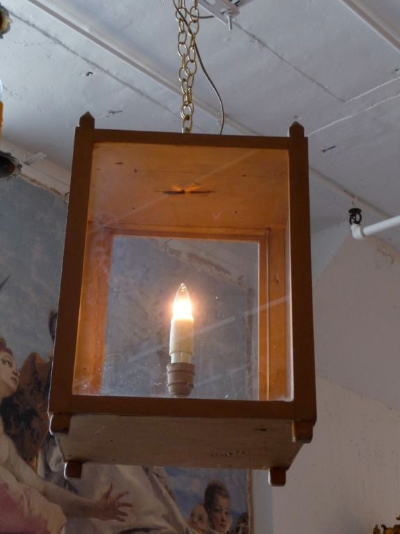 19th Century Painted Lantern In Good Condition For Sale In Boston, MA