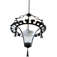 Iron 
tole hanging fixture