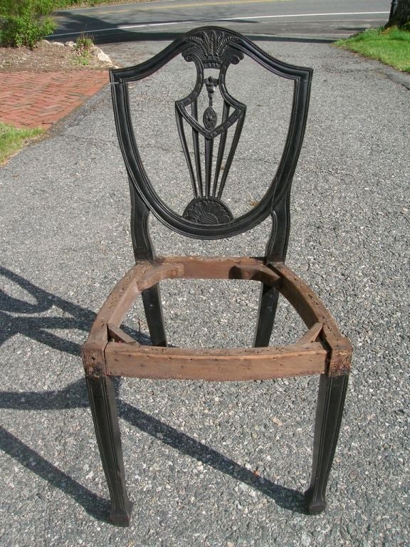 Set of six period Hepplewhite side chairs