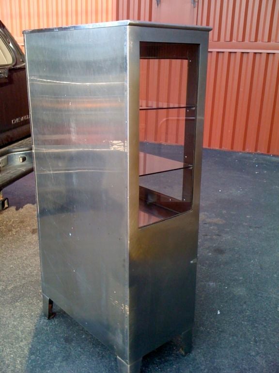 Mid-20th Century Industrial Medical cabinet