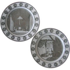 Pair of Creil plates