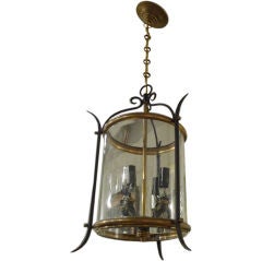 Antique Small iron 
brass lantern