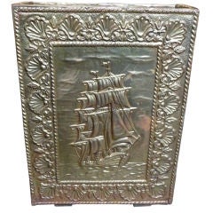 Antique Brass embossed umbrella stand