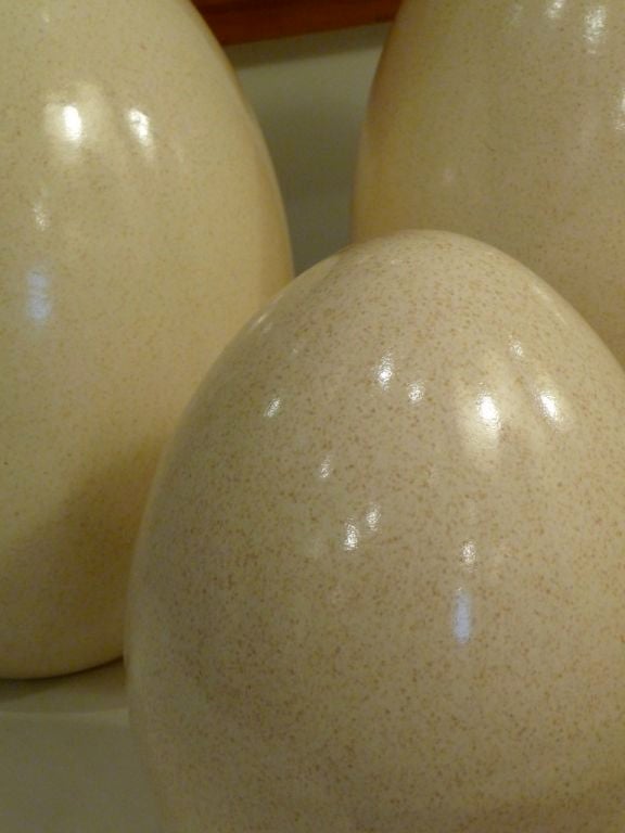 Porcelain Set of 3 large porcelain eggs