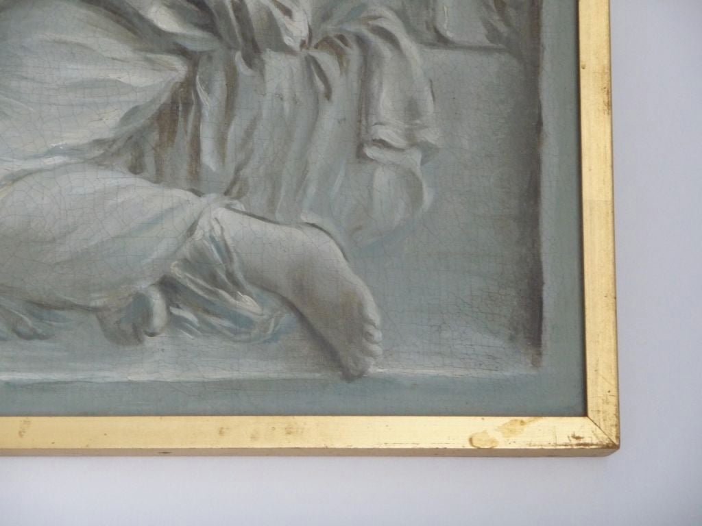 Pair of Continental Grisaille Paintings 1