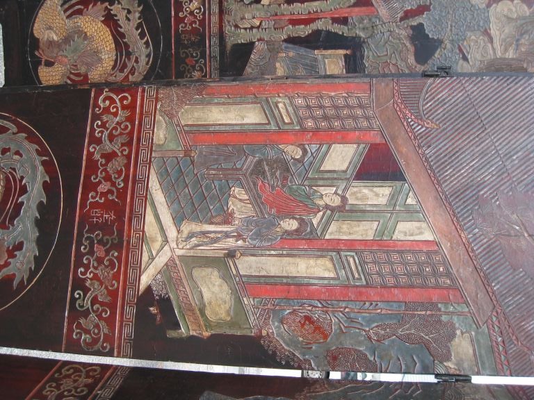 Chinese Eight Panel Coromandel Screen 1