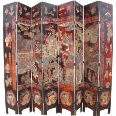 Chinese Eight Panel Coromandel Screen