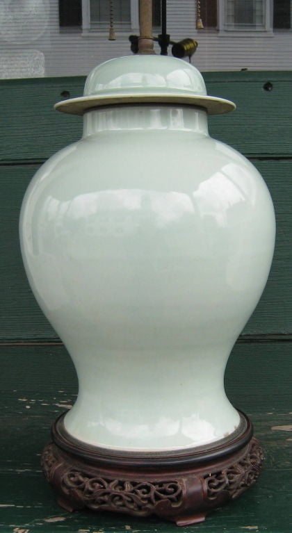 Celadon Vase Lamp