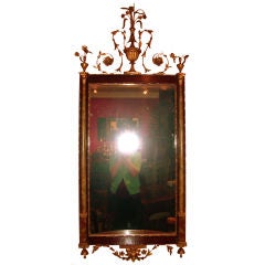 Neoclassical Style Walnut Gilded Mirror