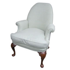 Queen Anne Style Walnut Armchair