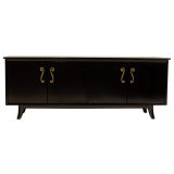 Four Door Credenza with Flared Legs