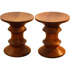 RAY EAMES ; PAIR OF VINTAGE TIME LIFE STOOLS