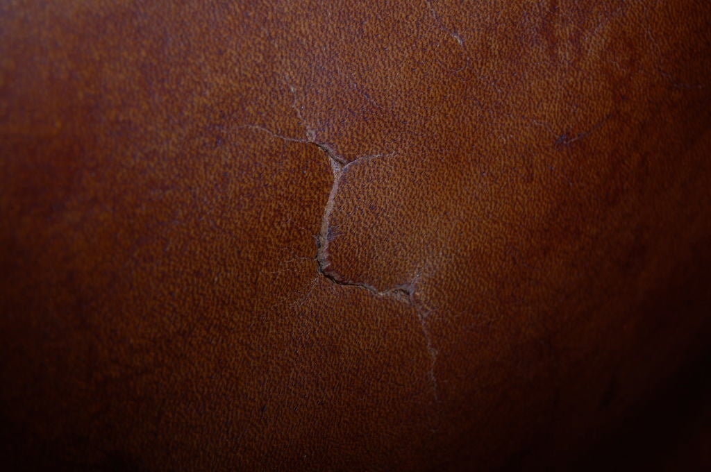 ARNE JACOBSEN EGG ; FIRST YEAR PROD ; LEATHER 2