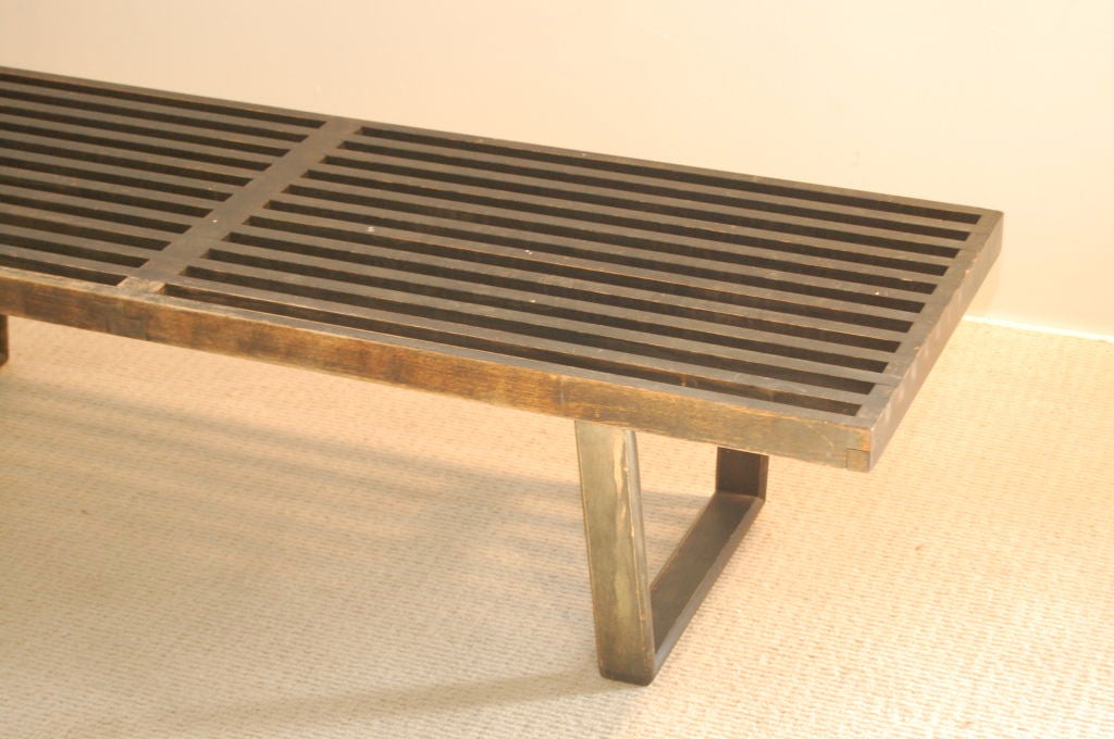 GEORGE NELSON SLAT BENCH , 1940'S PRODUCTION 2
