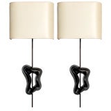 Wall sconces by Georges Jouve for Asselbur