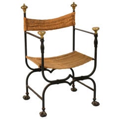Renaissance Revival Cast Iron Throne
