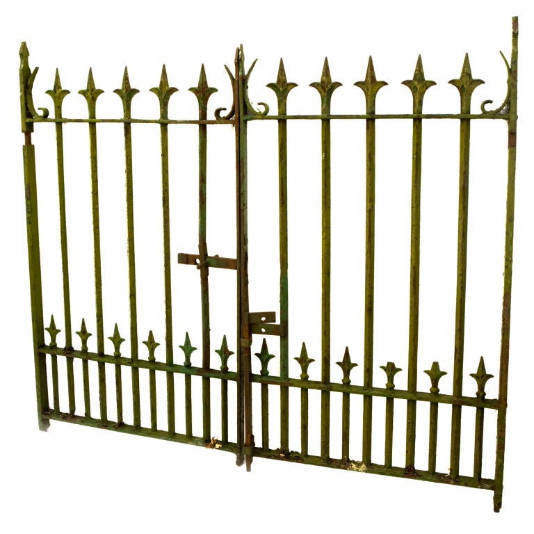 Pair of Mid 19th Century Wrought Iron Gates For Sale