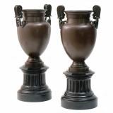 Pair of Classical Bronze Urns