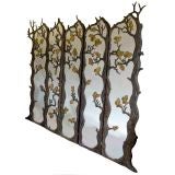 Vintage Mirrored Screen By Oriel Harwood