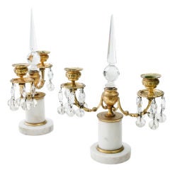 Antique Pair of Victorian Lustres