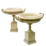 Pair of Neo-Classical Painted Tazzas