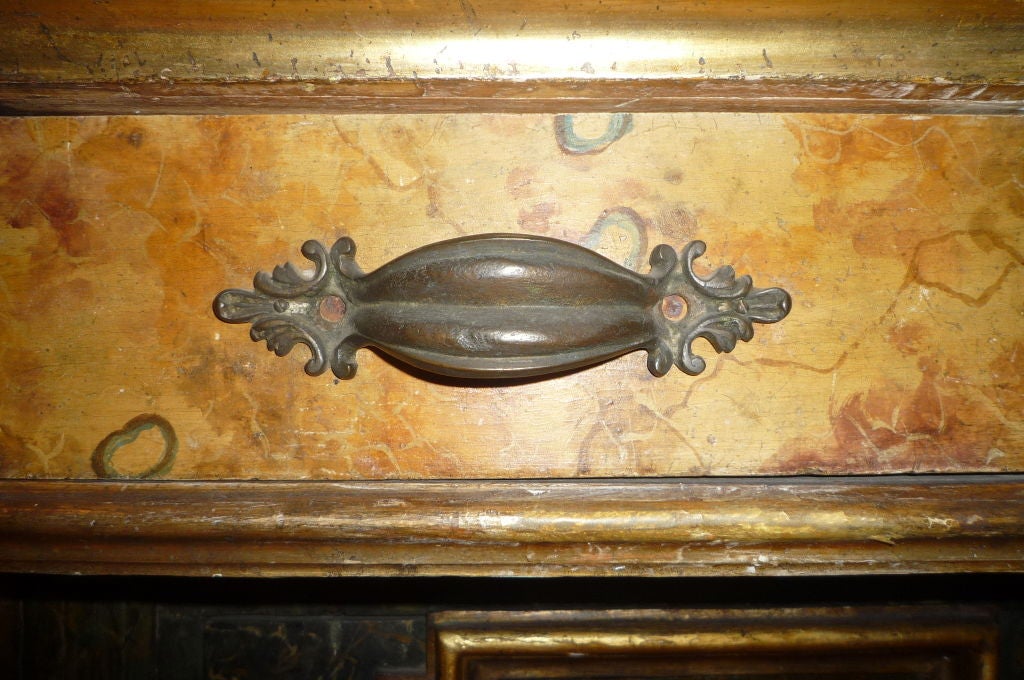Italian Baroque Painted and Gilt Sideboard 1