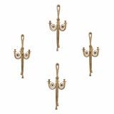 Antique Set of 4 Ormolu Sconces -In the Style of Delafosse
