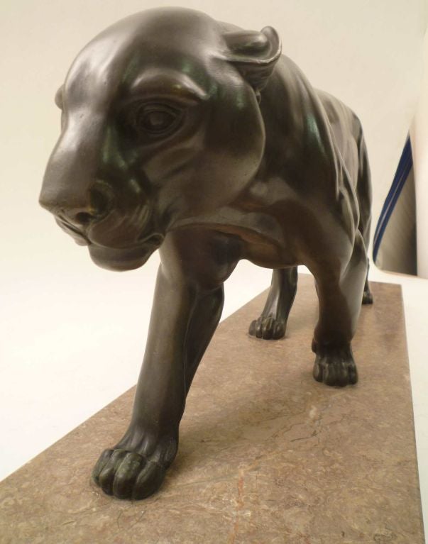 Bronze Panther  - In the Style of Paul Jouve