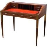 Paulo Buffa desk with red leather inset top